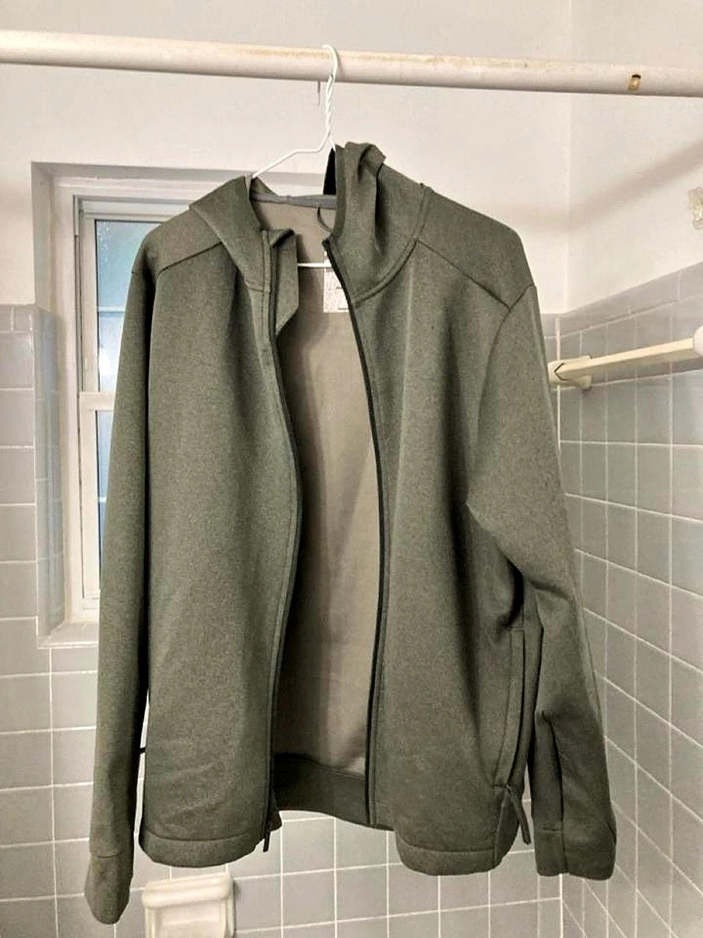 all in motion Olive Hooded Jacket Size Large